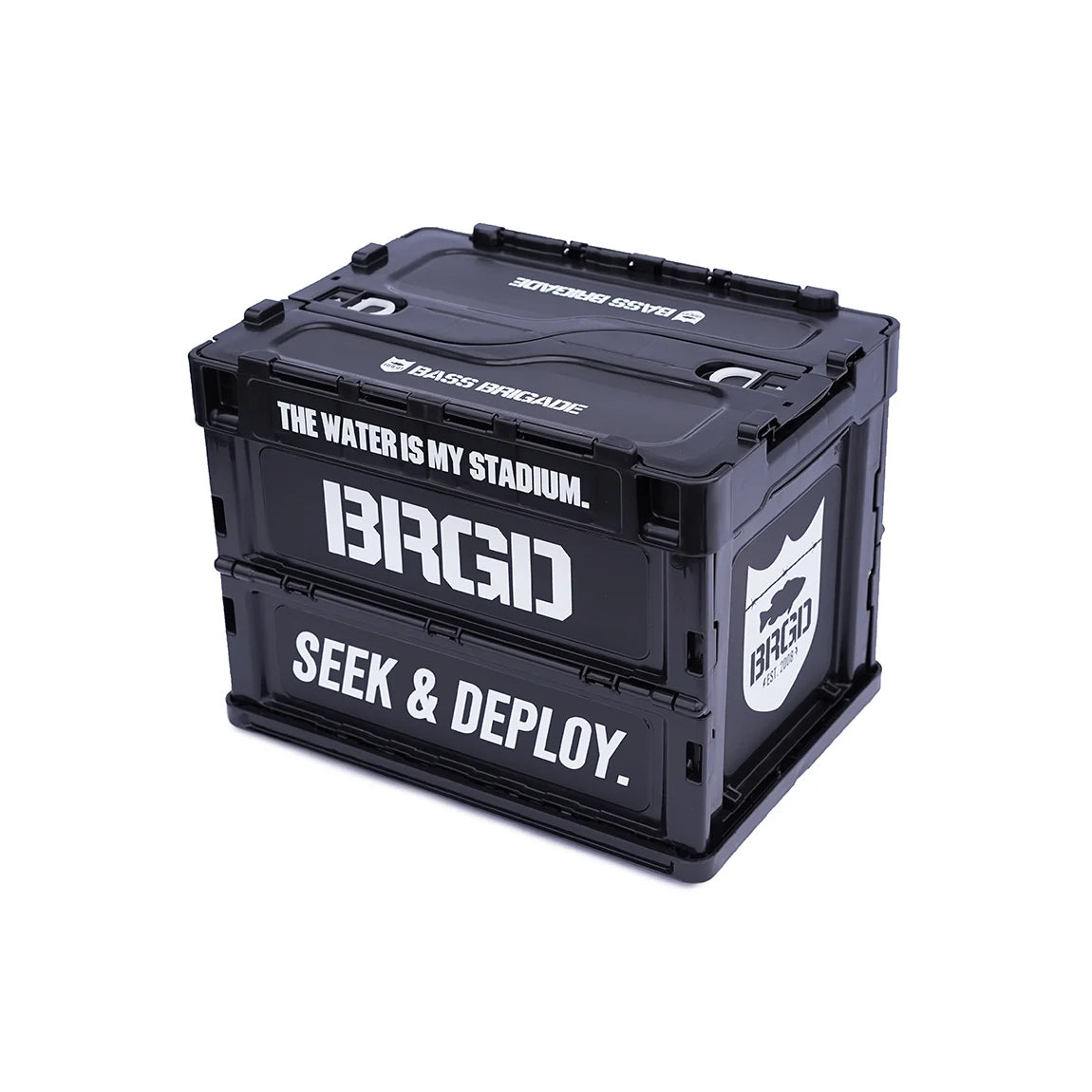 Bass Brigade Folding Mini Container 20L - Black/White