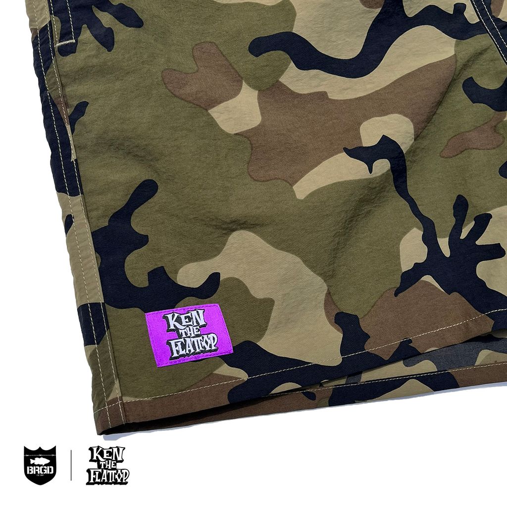 KTF x Bass Brigade Embroidery Nylon Shorts