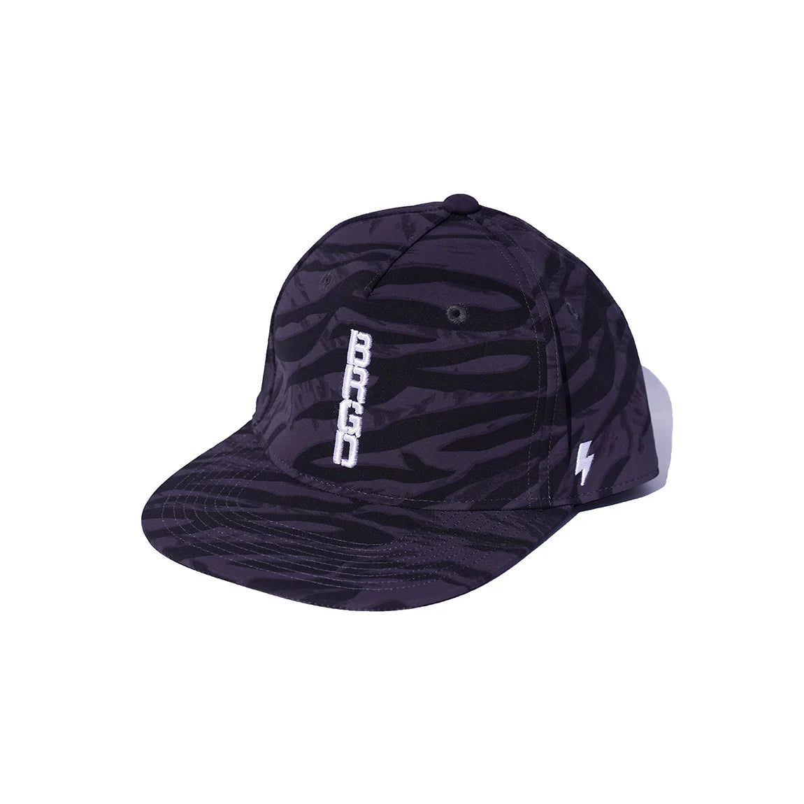Bass Brigade BRGD Tiger Stripe Camo Vertical Logo Snapback Hat
