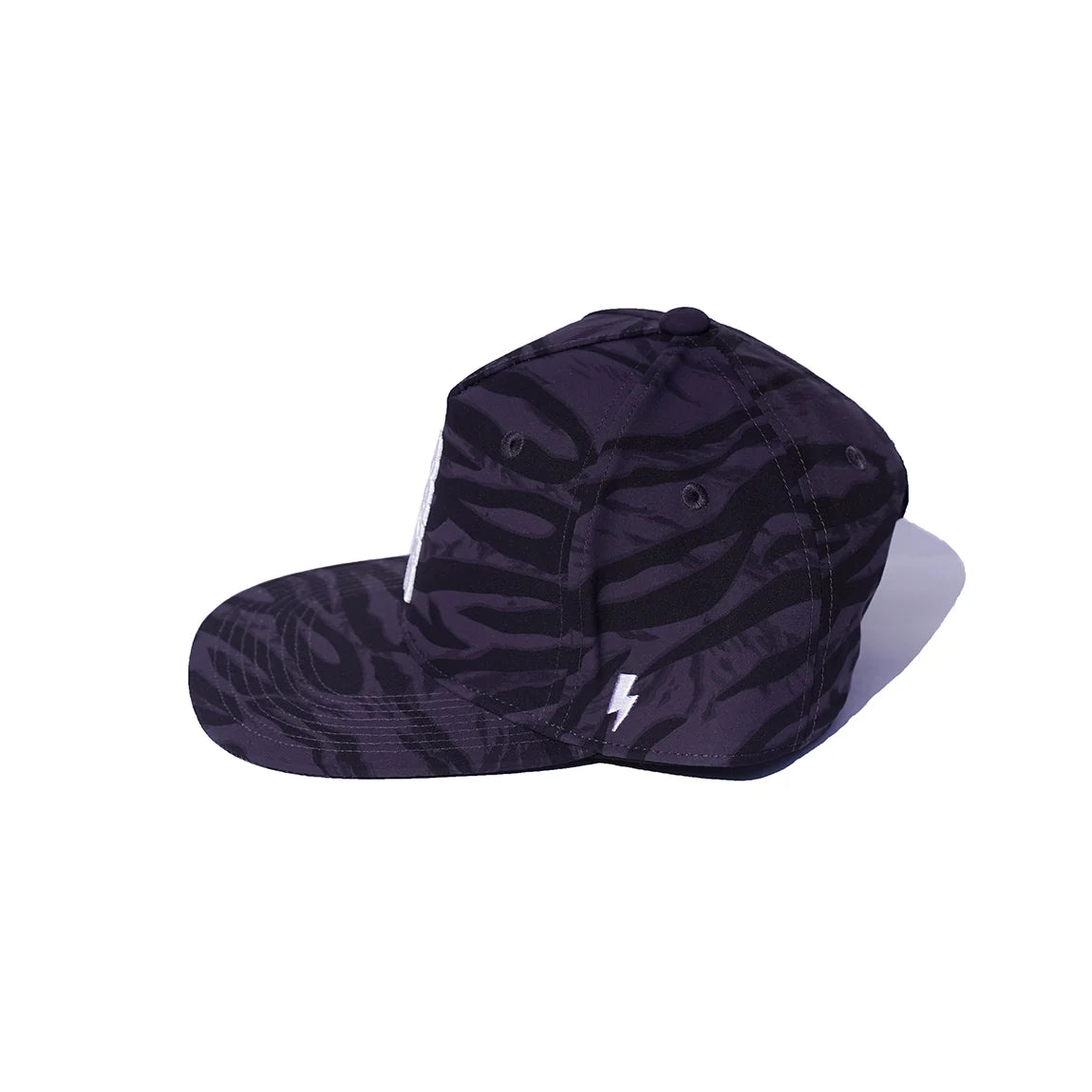 Bass Brigade BRGD Tiger Stripe Camo Vertical Logo Snapback Hat