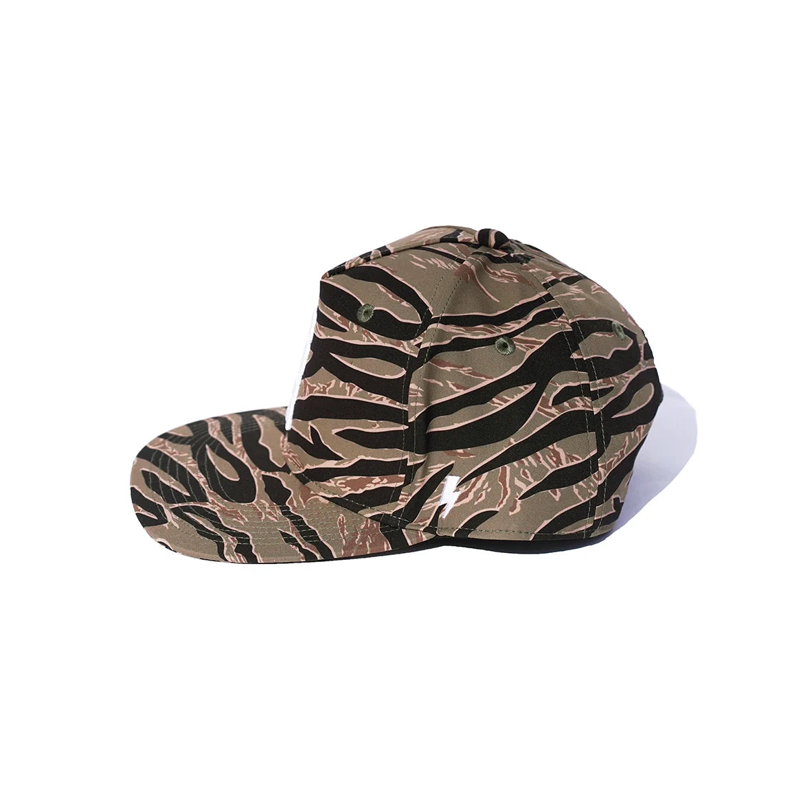 Bass Brigade BRGD Tiger Stripe Camo Vertical Logo Snapback Hat