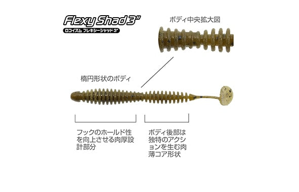 Tiemco Flexi Shad 3"