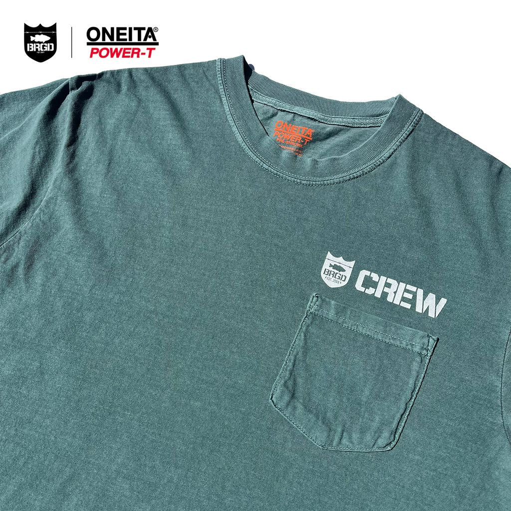 Oneita x Bass Brigade BRGD Crew Pigment Tee