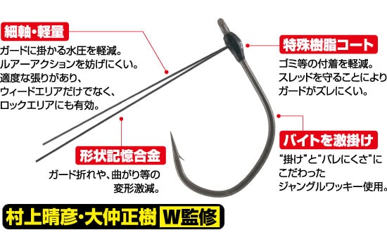 Owner B-82 Jungle Wacky Guard Hooks