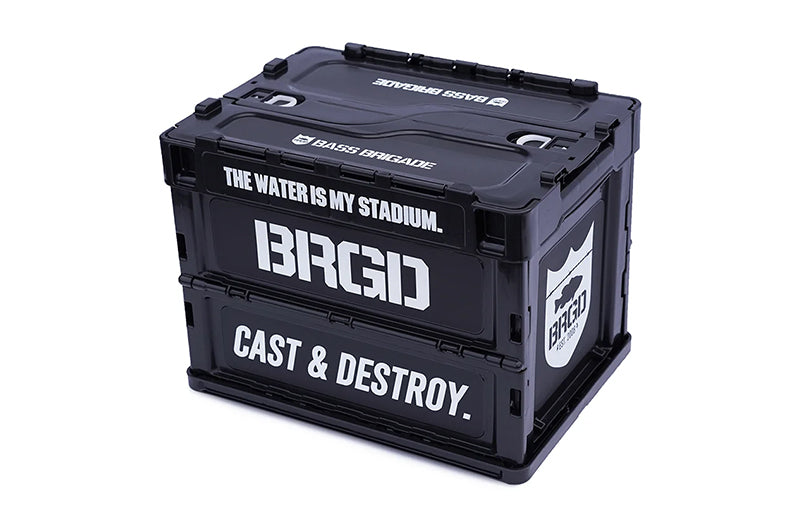 Bass Brigade Folding Mini Container 20L - Black/White