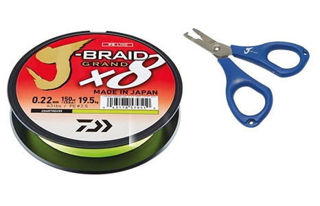 Daiwa J-Braid inkl. PE-Scissor