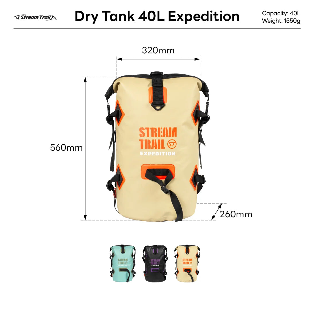 Stream Trail Dry Tank 40L EXP