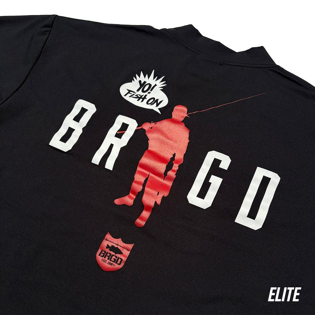 Bass Brigade BRGD Man Mock Neck Elite Dry Tee