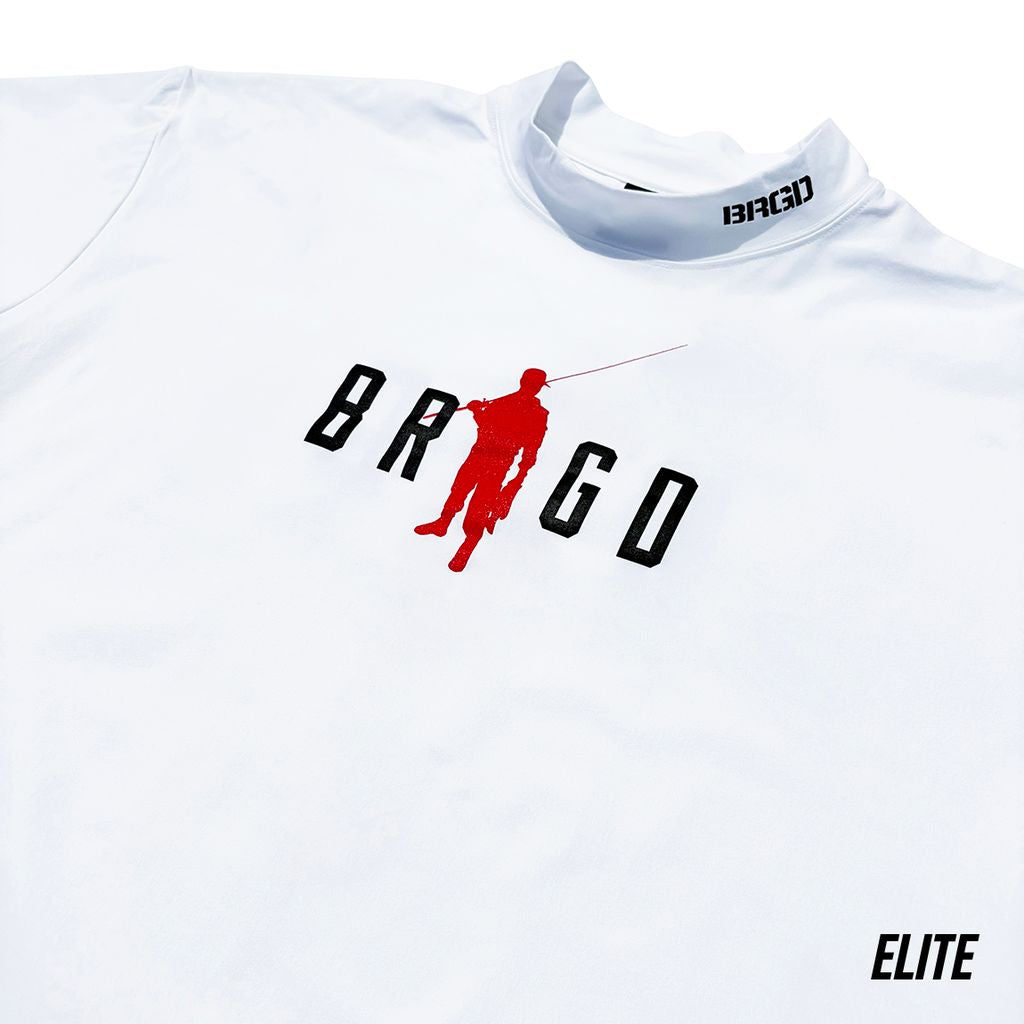 Bass Brigade BRGD Man Mock Neck Elite Dry Tee