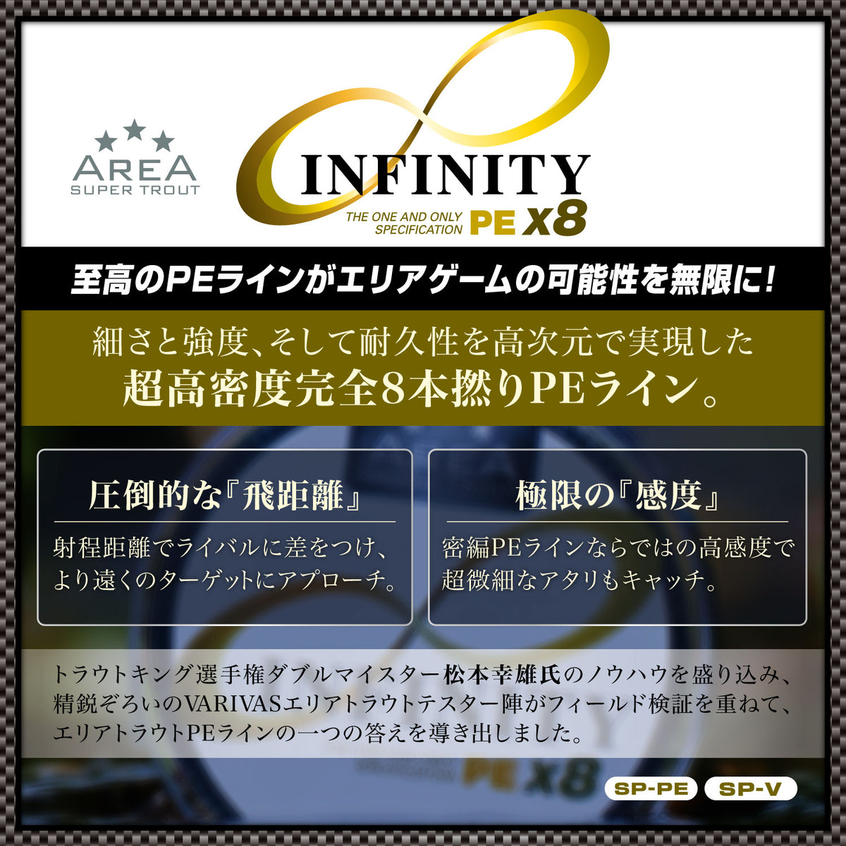 Varivas Super Trout Area Infinity PE X8