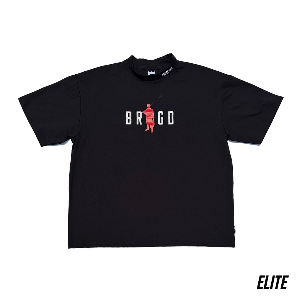 Bass Brigade BRGD Man Mock Neck Elite Dry Tee