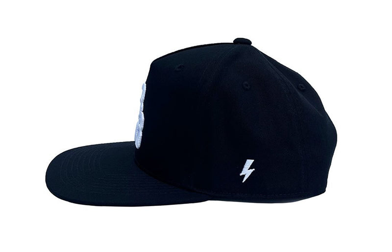 Bass Brigade Chain Logo Elite Weatherproof Snapback Hat Black