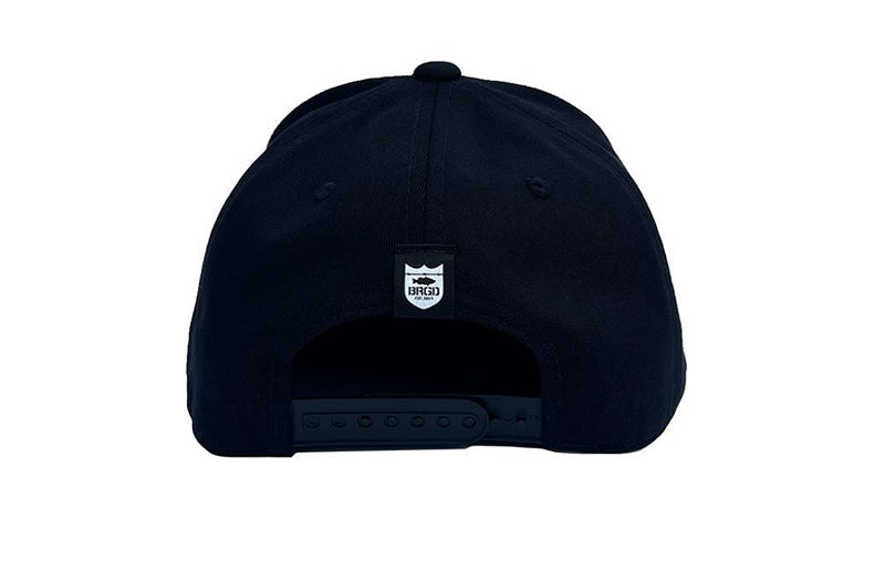 Bass Brigade Chain Logo Elite Weatherproof Snapback Hat Black