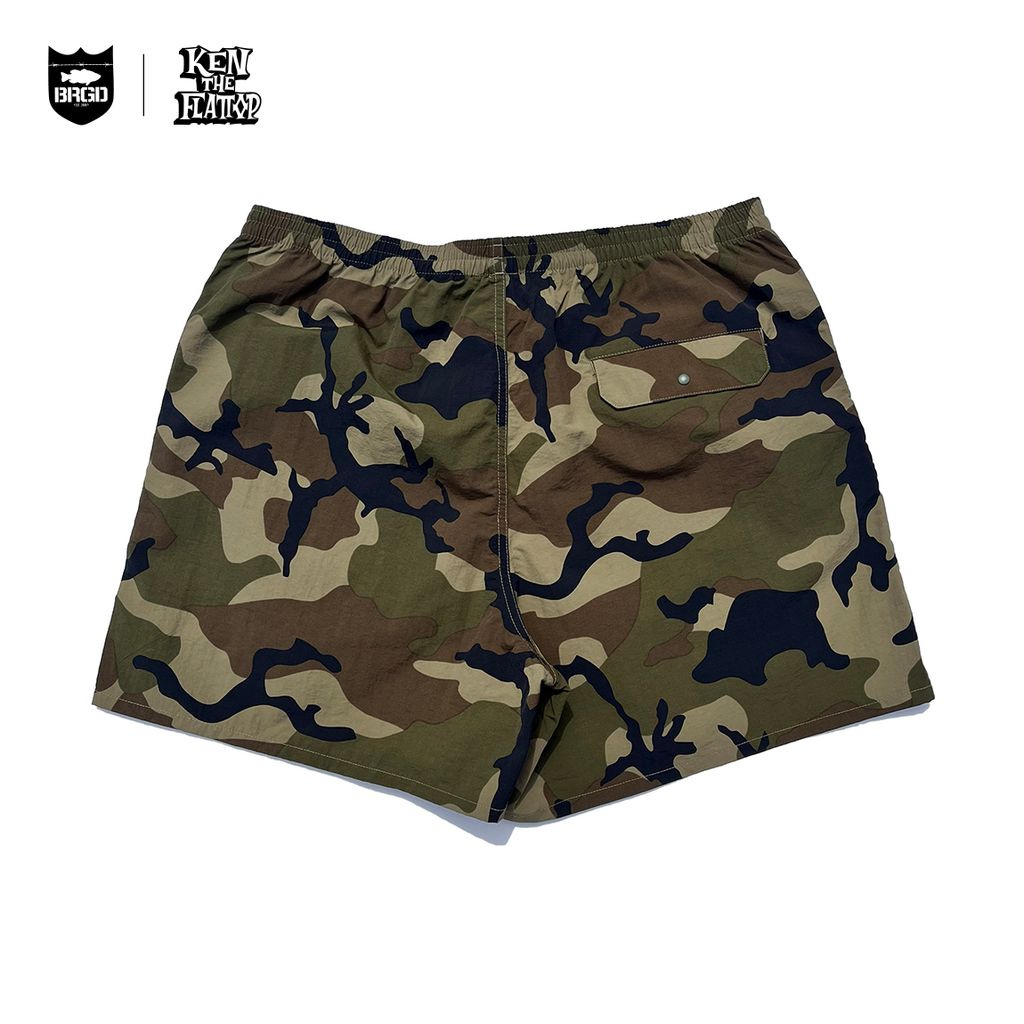 KTF x Bass Brigade Embroidery Nylon Shorts