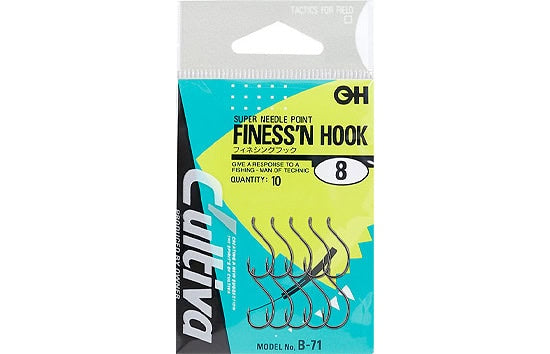 Hameçon Ver Owner B-71 Finesse Taille 6 – Lot De 10, Noir Référence 0555