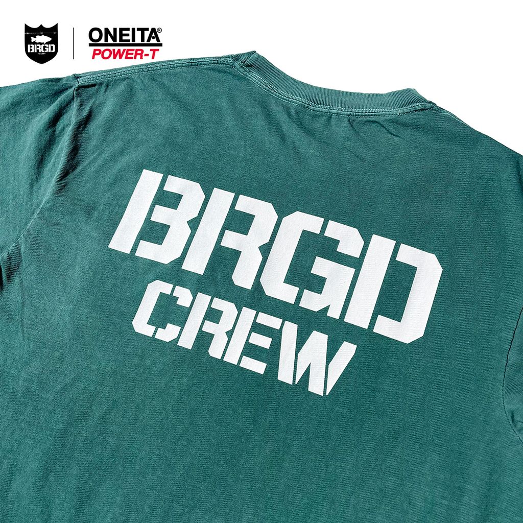 Oneita x Bass Brigade BRGD Crew Pigment Tee
